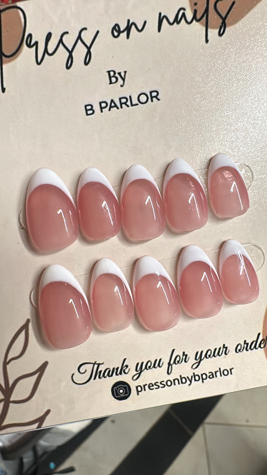 Baby Pink White French
